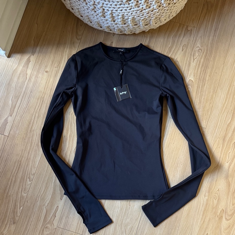 NWT KHY Long Sleeve Thumb Hole Tee